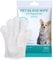 Pet Glove Wipe, Cleaning Glove for Dog and Cat, Fur Face, Ear, Eye, Paws Cleaning Wipes, Pet Wash Free Gloves, Cleaning Grooming Wipes for Daily Care and Traveling, No Rinse, Gentle, Thickened, 6PCS