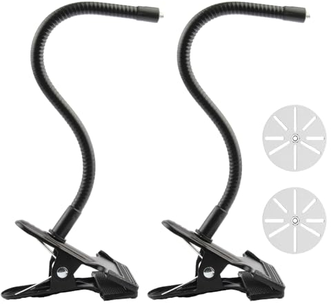 Riisoyu 2 Stück Flexible Halterung, Universelle Metall Klemmhalter mit 2 Universelle Stiftung Kamerahaterung für Blink Mini für EufyCam 1/2/ EufyCam E Eufy Cam 2C/2C Pro/3/3C für Outdoor/Indoor Kamera