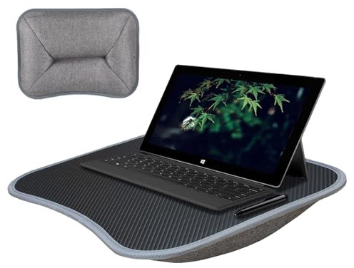 Lyricalist Lap Desk, Lap Top Tray, Portable Lap Desk with Cushion, Writing Padded Tray with Handle, Laptop Bed Tray, Multi-Functional Laptop Lap Desk, Cushioned Lap Desk for Work And Game Couch