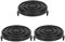 Eyoloty Spulenabdeckung Pasend für Rasentrimmer Einhell RTV 400 550 550/1 GC-ET 4530 Gardenline ALD GLR 450 450/4 451 452 453 454 455 456 457 458 King Craft KCR 450 451 Top Craft TCR 50 450 (3 Stück)
