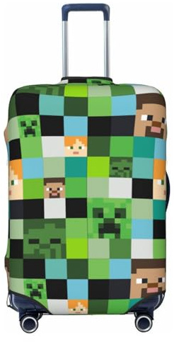 Lukbfall Video Game Controller Pattern Luggage Suitcase Covers Elastic Washable Gaming Gadgets Luggage Protector Travel Suitcase Protective Cover for Kid and Adult, Game #06, M (Fit 22-24 Inch