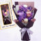 Flowers Gifts For Women - Forever Eternal Floral Delivery Next Day Prime, Preserved Flowers Bouquet, Purple Gifts For Women Retirement