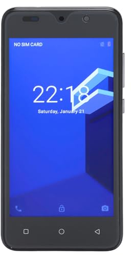 Yunseity Face Unlocked Handy HD-Handys 8MP Frontkamera 8MP Rückkamera für Zuhause (Black)