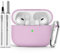 Ljusmicker for AirPods Pro Case Cover with Cleaner Kit,Soft Silicone Protective Case for Apple AirPod Pro 2nd/1st Generation Case for Women Men,AirPods Pro 2 Case Accessories with Keychain-Light Lilac