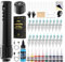 STIGMA Wireless Tattoo Maschine Set Rrofessional Rotary Tattoo Pen Kernloser Motor 1000mAh Batterieleistung with 20 PCS Tattoo Cartridge Nadeln für Tätowierer STE42KIT-1