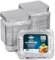ReadySteadyServe 100 Pack Small Aluminium Foil Food Trays with Lids 450ml No.2 | Takeout Pans 14.5 x 12 x 4.5 cm