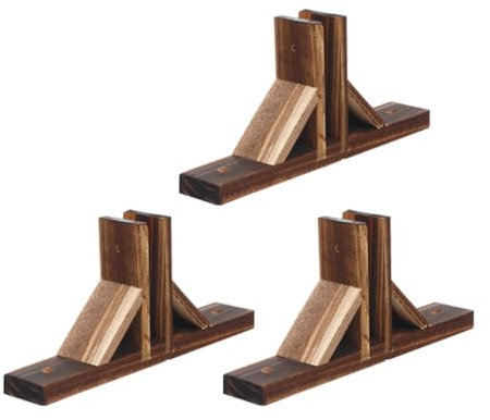HANABASS Triangle Fence Support: 3pcs Wooden Fence Bases Room Divider Garden Picket Fencing Bases Support Privacy Screen Holder Garden Trellis Stand for Courtyard Garden Accessory
