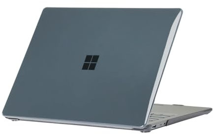 DayQiQiPu Case for Microsoft Surface Laptop 5/4 /3 with Metal Keyboard（Model 1951/1868, 2022/2021/2019 Release）13.5 Inch Protective Hard Shell Case,Crystal Black