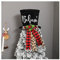 Weihnachtlicher Nussknacker, Baumspitze, Nussknacker-Ornamente für Weihnachtsbaum, Nussknacker, Weihnachtsbaumschmuck, Heim-Partyzubehör (schwarz, rot, 21 x 26 cm)