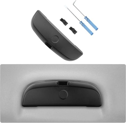 CDEFG Kompatibel mit Ford Puma MK2 / Kuga 3 MK3 ST Line X 2020-2024 2025 Sonnenbrillenhalter Brillenetui Auto Brillenhalter Glasses Case Holder Brillenetui Käfig Innenraum Puma 2024 Zubehör (Schwarz)