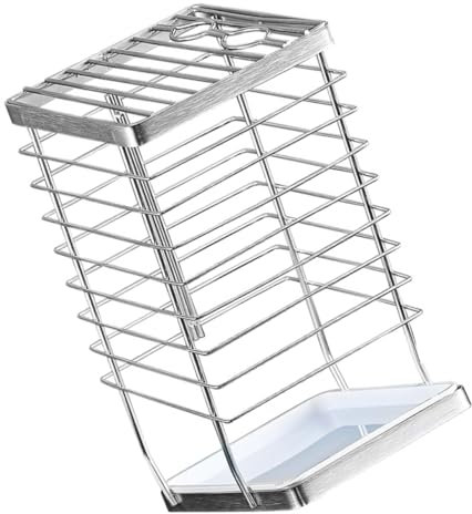 MOLUCKFU Edelstahl Cutter Lagerung Küche Organizer Schneiden Werkzeug Lagerung Für Küche