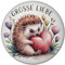 Niedlicher Igel mit Herz Große Liebe Souvenir Magnet Lustiger Magnet für Tierfreunde