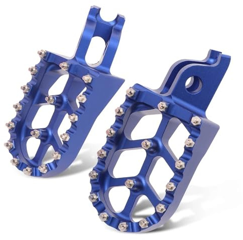 Repose Pieds De Moto pour CR125 pour CR250 2002-2007 Repose-Pieds De Moto en Aluminium Bleu Cale Pied Moto