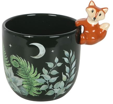 Something Different Forest Fox Plant Pot (One Size) (Green)