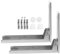 KOCKSHION 1 Set Stainless Steel Microwave Wall Bracket Heavy Duty Folding Support Frame with Telescopic Rails for Microwave Ovens Easy Installation Space Saving Kitchen