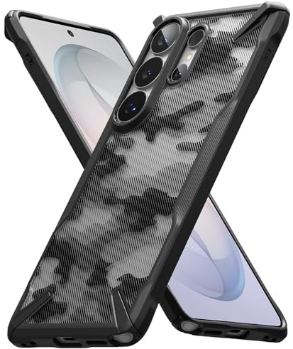 Ringke Fusion-X Kompatibel mit Samsung Galaxy S26 Ultra Hülle, [Robuster Schutz] Tarnmuster Stoßfest Kratzfest Vergilbungsfrei Robust Bumper - Camo Black