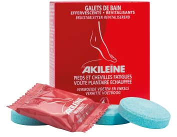 AKILEÏNE® - GALETS DE BAIN EFFERVESCENTS REVITALISANTS – 6x20g