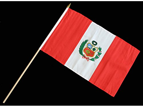 Everflag Stock-Flagge 30 x 45 : Peru
