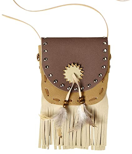 W WIDMANN MILANO Party Fashion 05905 - Indianer Tasche, Handtasche, Western, Wilder Westen, Faschingskostüme