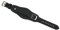 Sulla Herren Leder Uhrenarmband Flieger mit Deckelschutz 22mm Schwarz