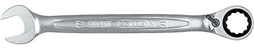 KS Tools - 503.4610 - Clé mixte à cliquet réversible 72 dents Gearplus - 10 mm - Finition satinée - Chrome vanadium