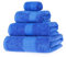 HOMESCAPES Blue Turkish Cotton 4 Piece Towel Set Soft & Absorbent 500 GSM Heavyweight Face Cloth, Hand Towel, Bath Towel & Bath Sheet Towel Bale