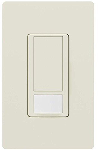 Lutron Maestro Vacancy-Only Sensor Switch | 5 Amp, Single-Pole/Multi-Location | MS-VPS5M-LA | Light Almond