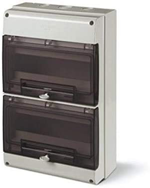 Scame Parre 672.4024 Centralino da Parete, IP66 24 Din, Grigio