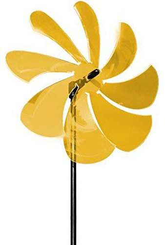 elliot 1023002 Lichtzauber Windrad 25 cm, inklusive 100 cm Stab, orange