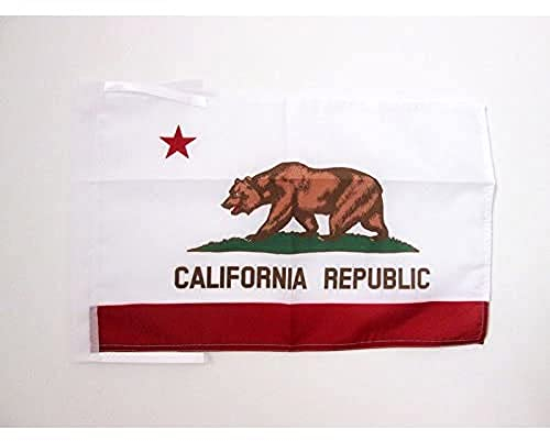 AZ FLAG - Flagge Kalifornien - 45x30 cm Mit Kordel - Kalifornische Bundesstaat Fahne 30 x 45 Cm - Flaggen