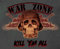 War Zone Aufkleber Sticker Schädel Skull Gamer Gaming Stahlhelm Totenkopf