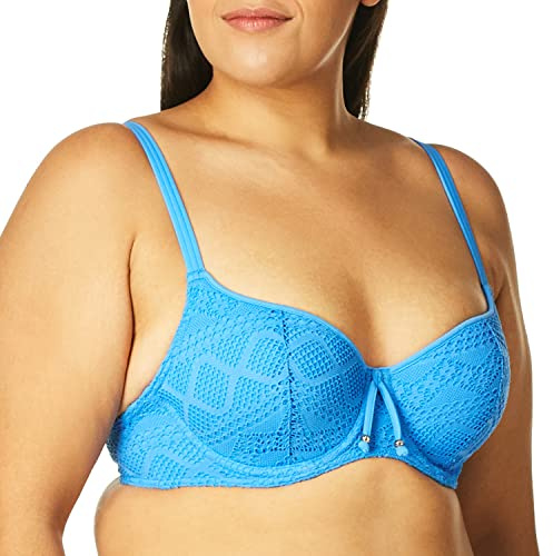 Freya Sundance AS3970 Underwired Padded Sweetheart Bikini Top Blue Moon 36FF CS