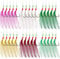 Rodeel 6 Packs/30 Hooks Mackerel Feathers Sea Boat Beach Pier Lure Fishing Rigs, 5 Hook Positions/Feather Rig，6 Colors Selection Pack