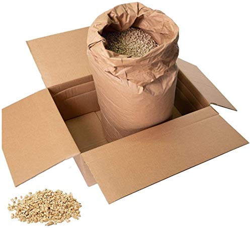 Jumbogras Kleintier-Einstreu Pellets aus Miscanthus/Elefantengras für Hasen Kaninchen Maus Vogel Meerschweinchen - Kleintierstreu/Hamsterstreu statt Stroh- u. Hobelspäne für Käfig & Stall (4 x 7 kg)
