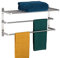 KOKOSIRI 3-stufiger Badetuchhalter, 60,9 cm, wandmontierter Handtuchhalter mit Handtuchstangen und Ablage, Badezimmer-Leiter aus gebürstetem Stahl, Modell B5003BR