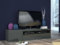 Dmora - Meuble TV Turi, Buffet bas de salon, Base pour meuble TV, 100% Made in Italy, 150x40h37 cm, Anthracite Brillant