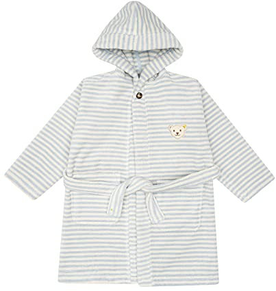 Steiff Unisex Kids Mini Basic Bademantel, Celestial Blue, One Size