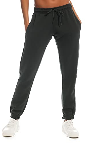 Light And Shade LSLPNT006 Pantaloni della Tuta da Donna Morbidi al Tatto, Carbone, M