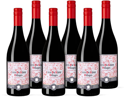 by Amazon Our Selection Cotes Du Rhone Villages AOC, Red Wine, 75cl, Case of 6