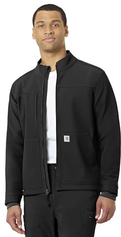 Carhartt Men's Rugged Flex Modern Fit Fluid Resistant Bonded Fleece Jacket Giacca, Nero, L Uomo