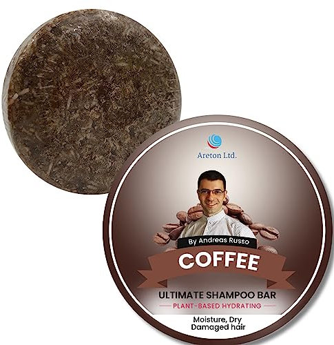 Solid Shampoo Bar – Organic Shampoo and Conditioner Bar for Itchy Scalp, Shampoo for Men & Women for Thinning Hair, Rough Dry Hair, Hair Nourishment - Coffe