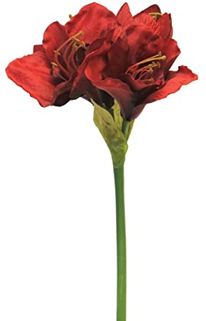 artplants.de Kunstblume Amaryllis HEJIA, rot, 60 cm - Künstliche Stielblume