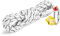 HAMIMI kletterseil Outdoor-Seil sicherungsseil Nylon Statisches Seil Rettungsseil Hochfestes Seil mit 2 Stahlhaken für Arbeiten in der Höhe/Feuerleiter/Abseilen/Sport Camping usw,11mm-80m