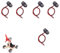 5 Pcs 9V Battery Clip Connector with 15 cm Flying, Battery Snap Connectors for Connection Cable LED Strip 9V Connector Buckle Plastic Housing, T-type (Black)