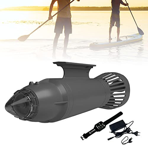 SYUFRE Motor de Tablas de Surf subacuáticas, Aletas de Surf eléctricas, Aleta de Potencia con batería, Sup Stand Up Paddle Board Surf Board Kayak Propeller para Todas Las Tablas de Surf