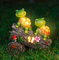 THE ENCHANTED GARDEN Solar Tortoises Garden Ornaments Outdoor Decor Home Resin Decoration Accessories Glow In The Dark House Fairies Pixie Gardening Gifts Men Women Children
