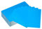 PATIKIL 200Stk Metall Visitenkarten Leere 0.21mm Dickes 3.4x2.1 Aluminium Lasergravur Bedruckbare Namenskarte für Benutzerdefinierte DIY Blau