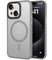 tigratigro Cover Magnetica per iPhone 15 Plus, Compatibile con MagSafe, Custodia Traslucida Opaca Posteriore Sottile Antiurto Protettiva Case, Protezione Antiurto di Grado Militare, Grigio