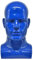 Droagoct Männlicher Mannequin Kopf Professionelle Schaufensterpuppe Kopf für Display Perücken Kopfbedeckungen Maske für Kopfhörer (Blau)