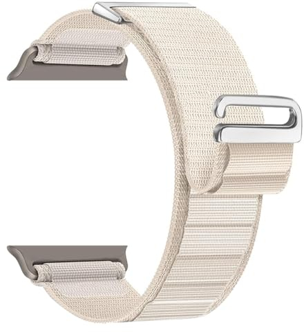 MroTech Alpine Loop Armband Kompatibel mit Watch 41/40/ 38 mm Gewebt Ersatzarmband für 38mm 40mm 41mm 42mm Serie 10/9/8/7/SE/6/5/4/3/2/1 Textil Nylon Band für Herren Damen,38/40/41/42 mm,Polarstern